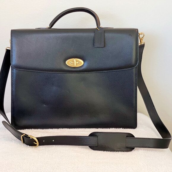 Coach Vintage Leather Business & Laptop Bag - Picture 1 of 12